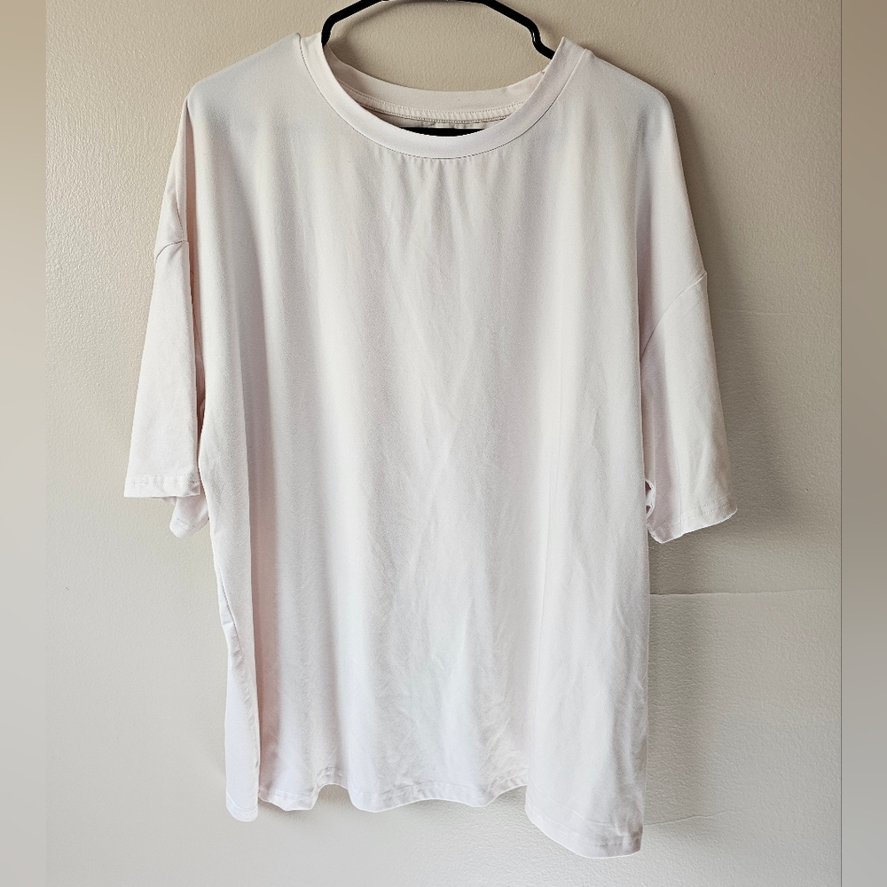 Shein Size XL Pale Pink Oversized T-Shirt
